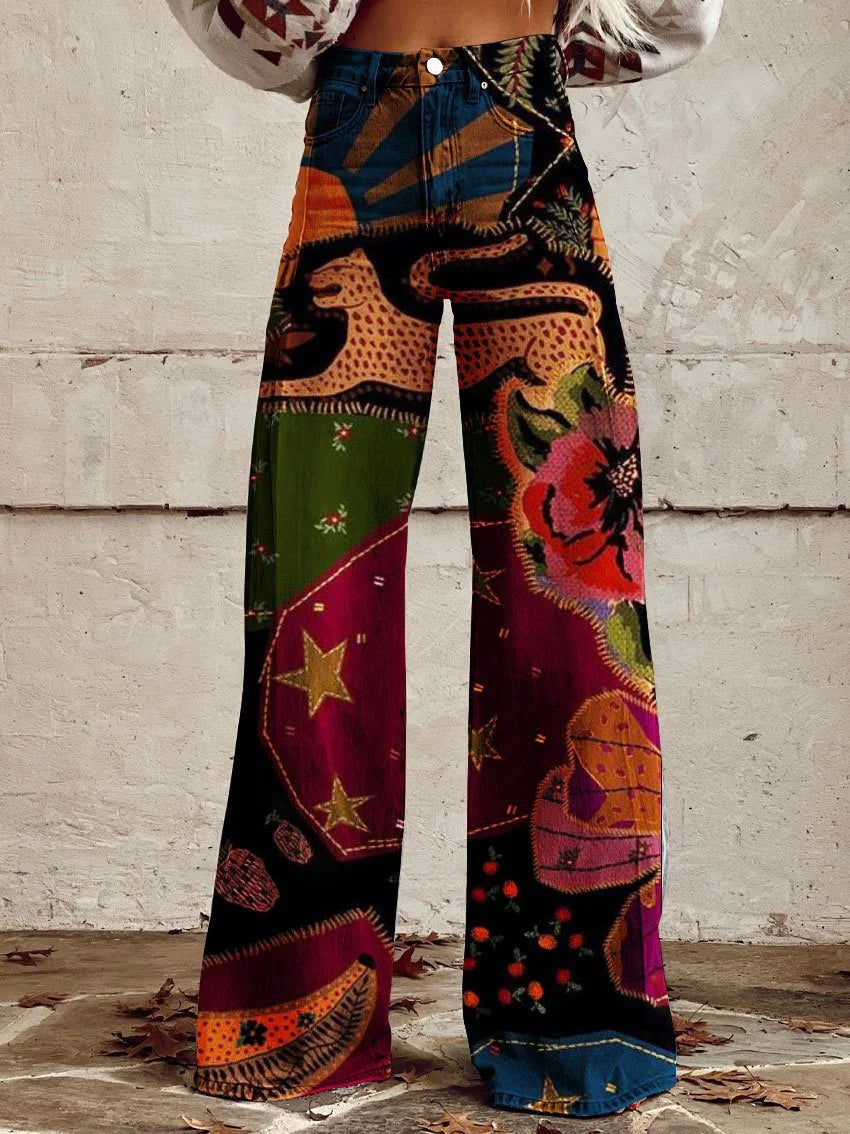 CD | Bertha™ pantaloni de agrement cu imprimeu vintage