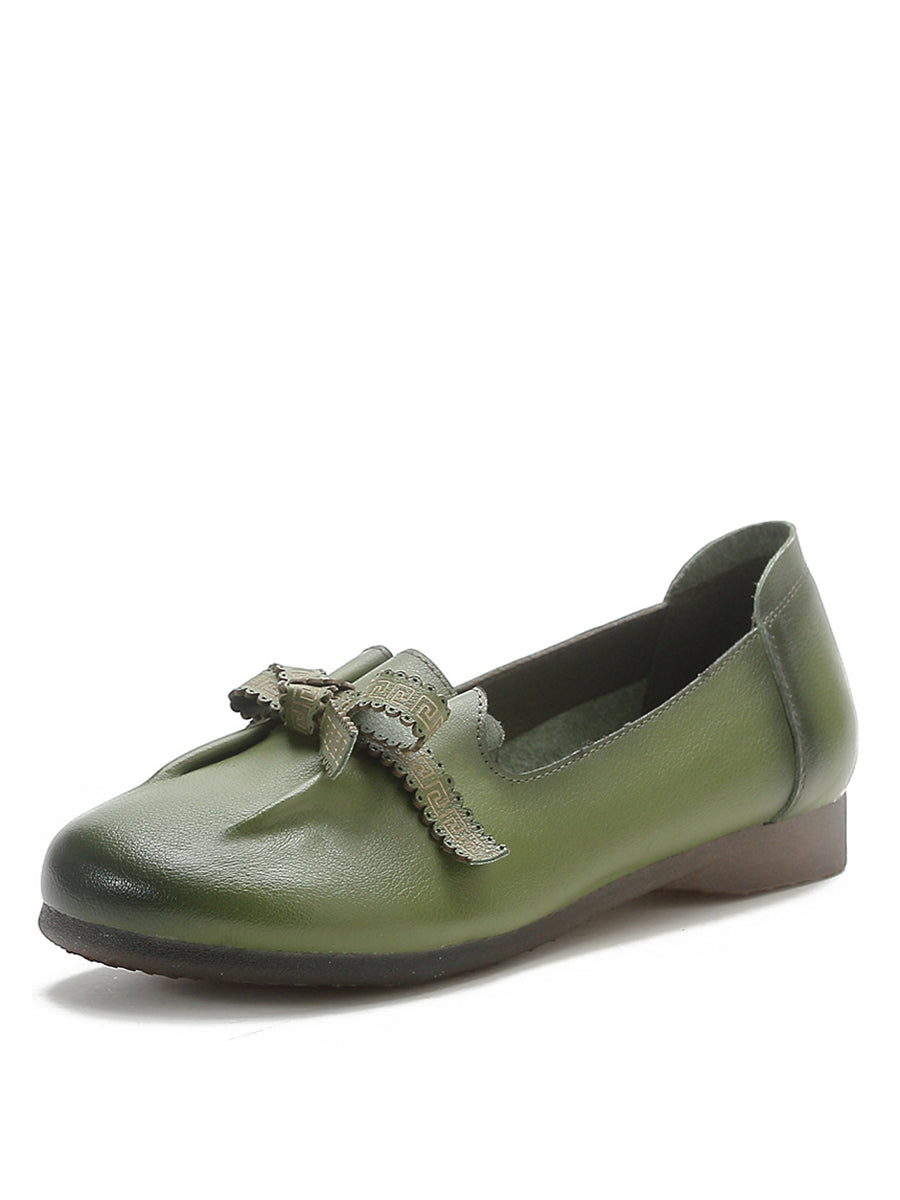 CD | femei de vară solide bowknot split pantofi din piele