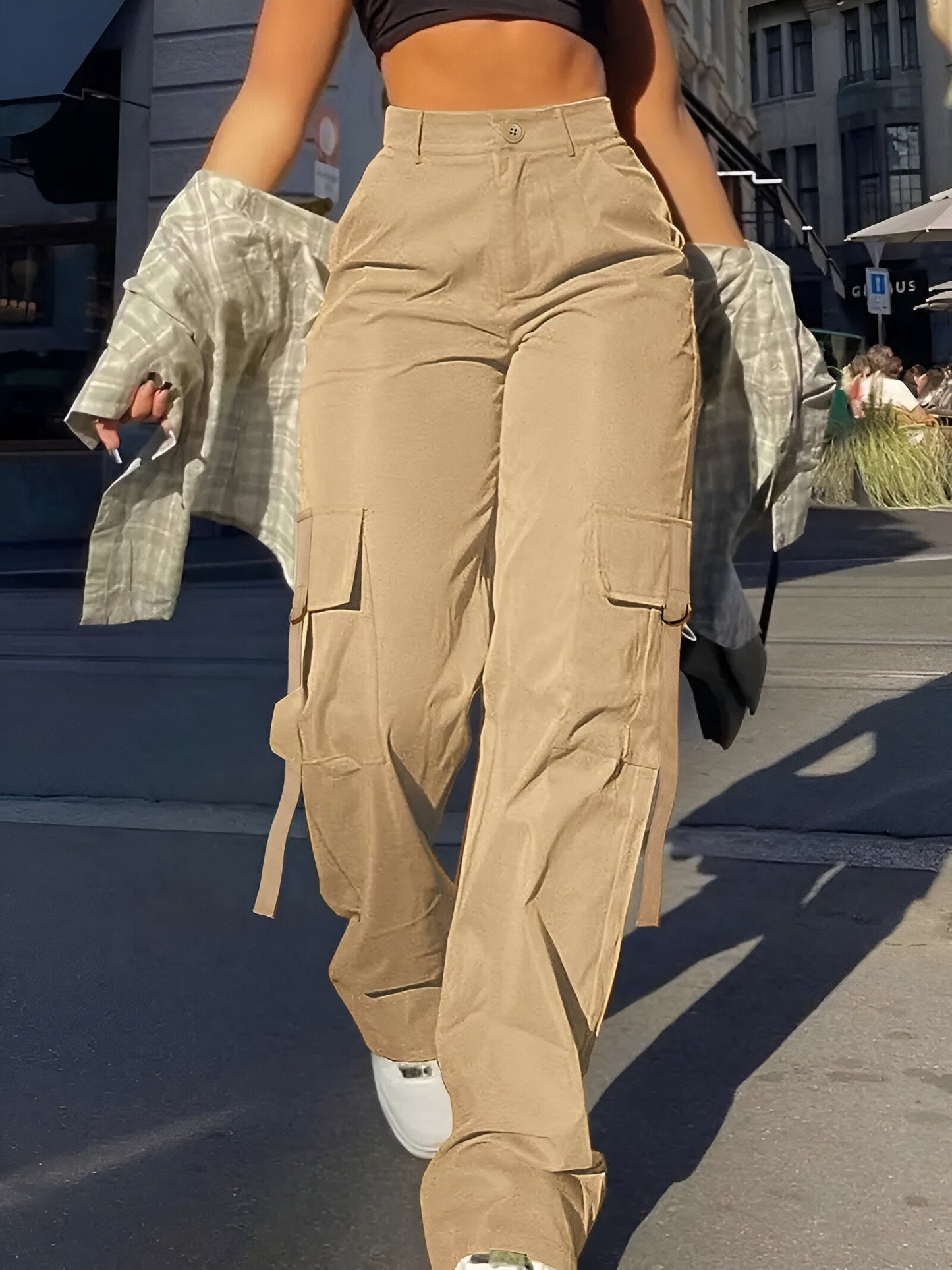 CD | Pantaloni cargo casual cu o notă de prospețime