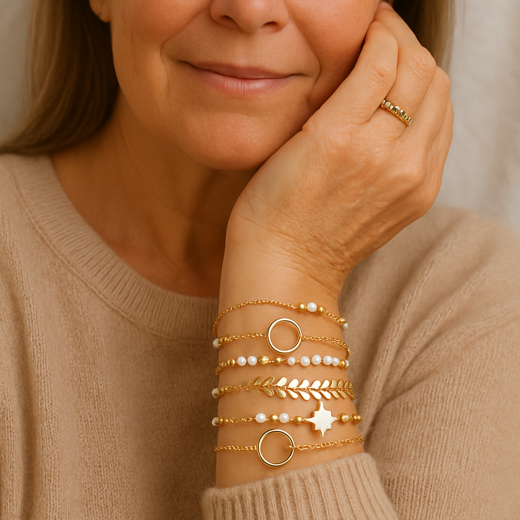 Pack Of Boho Gold Bracelets