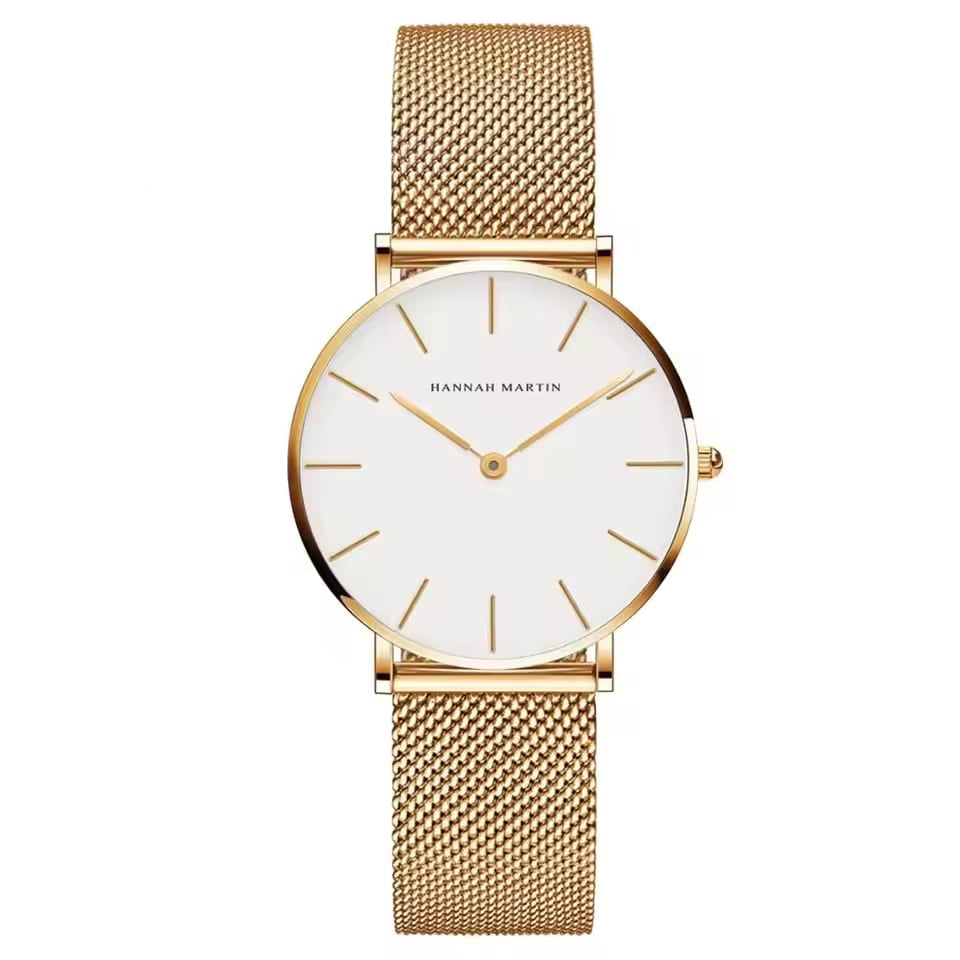 Gold with White