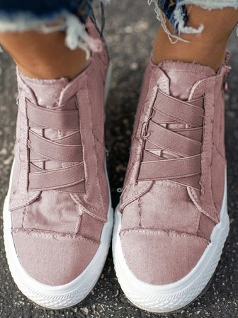 CD | Femei Canvas Low Heel All Season Sneakers
