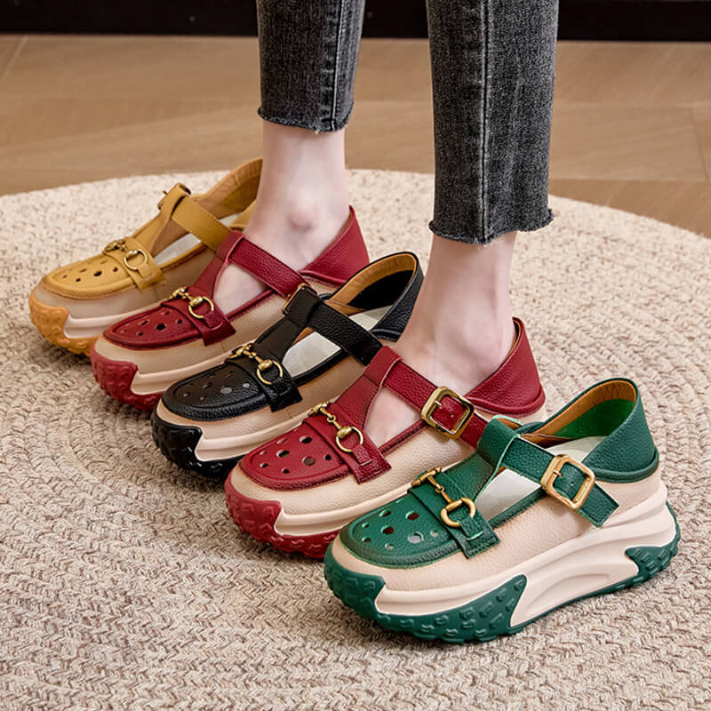 CD Femei Casual Lace Up Hollow Sandale de vară
