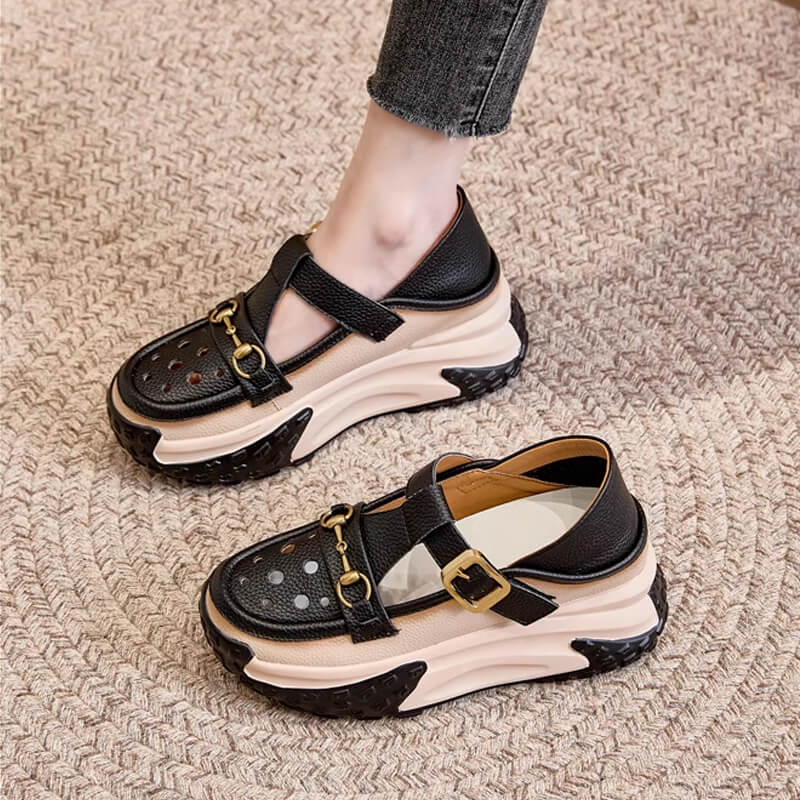CD Femei Casual Lace Up Hollow Sandale de vară