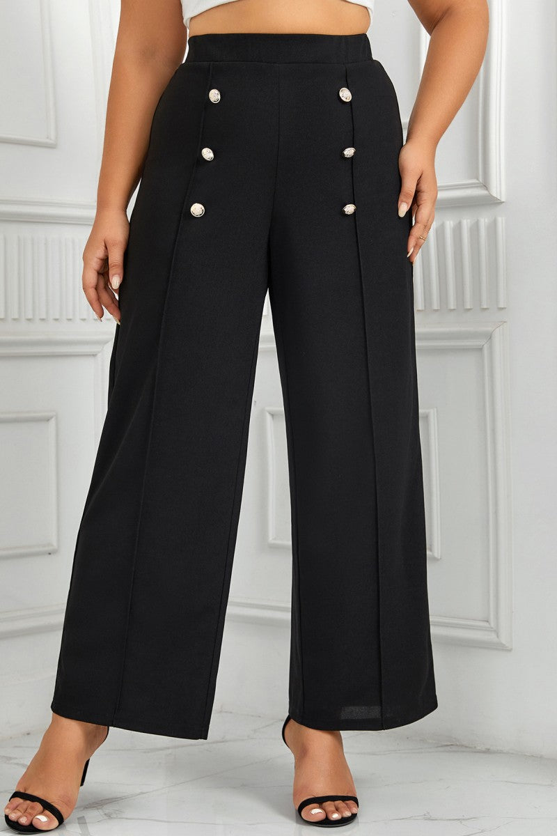CD | Casual Solid Patchwork Plus Dimensiune pantaloni