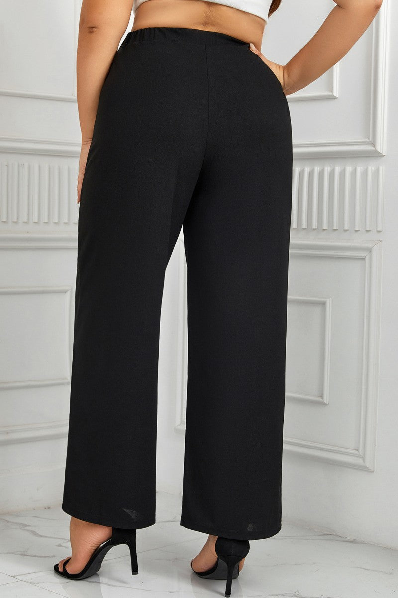 CD | Casual Solid Patchwork Plus Dimensiune pantaloni