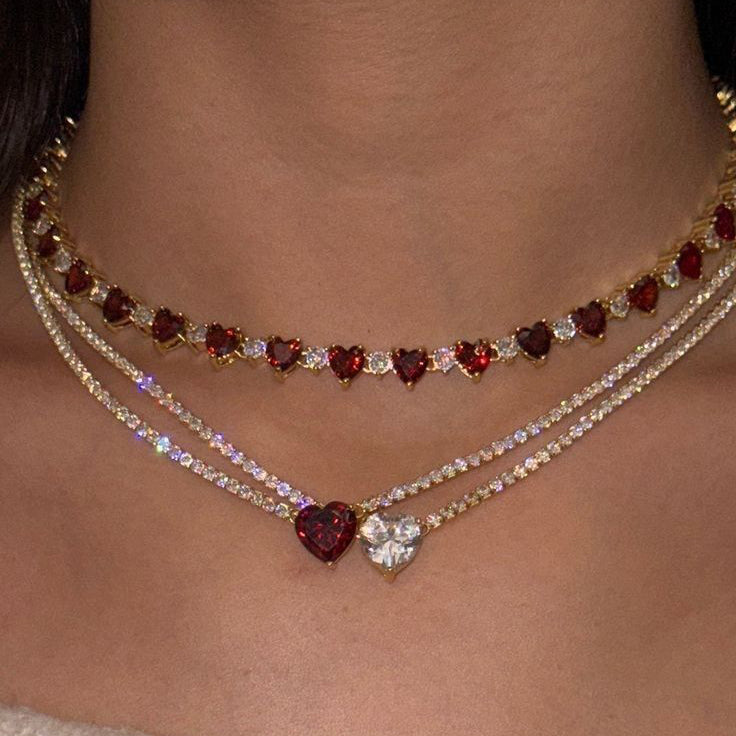 Layered Heart Devotion Necklace