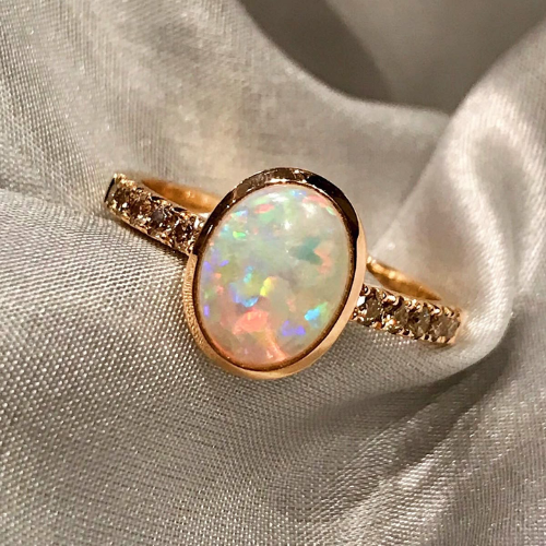 Aurora Opal Ring