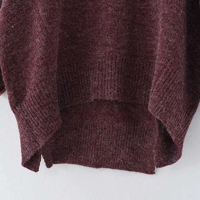 Winter Short Knit Sweaters Oversize Pullover Cotton Sweaters