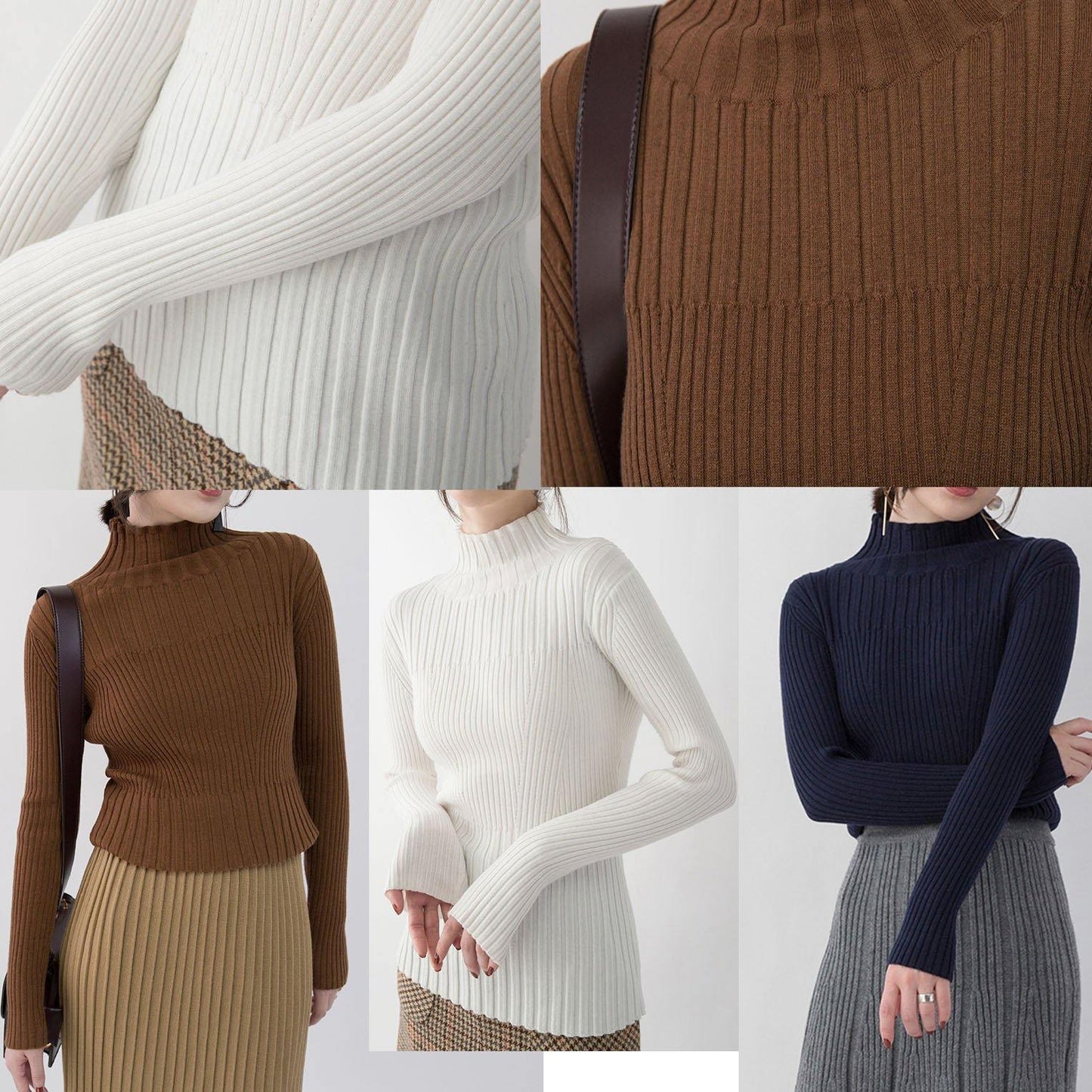 Chocolate Cozy Sweater High Neck Sweaters New Sweater