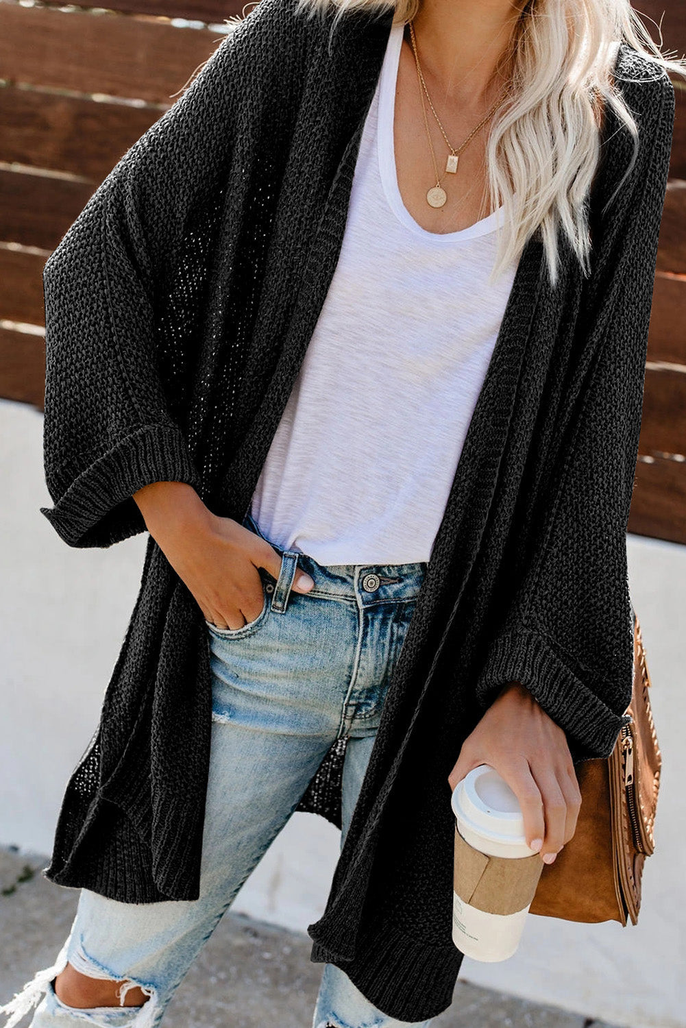 CD | Cardigan de iarnă casual și relaxat