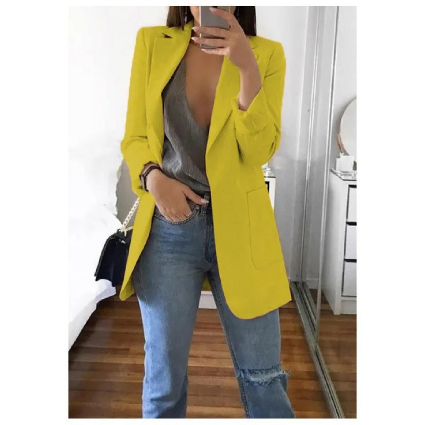 CD | Blazer elegant de buzunar pentru femei