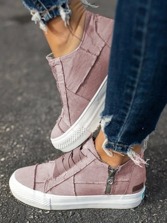 CD | Femei Canvas Low Heel All Season Sneakers