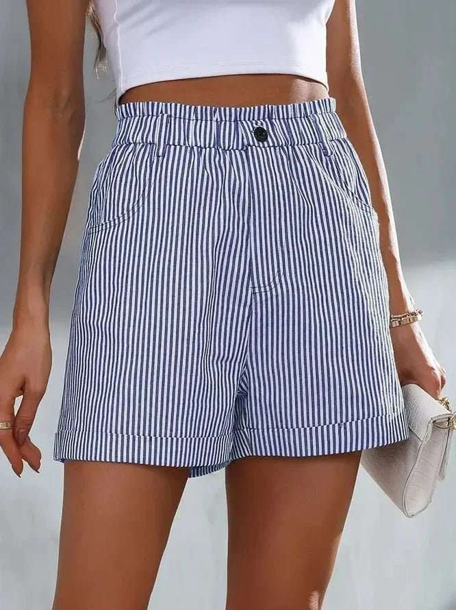 CD | Pantaloni scurți casual cu model în dungi