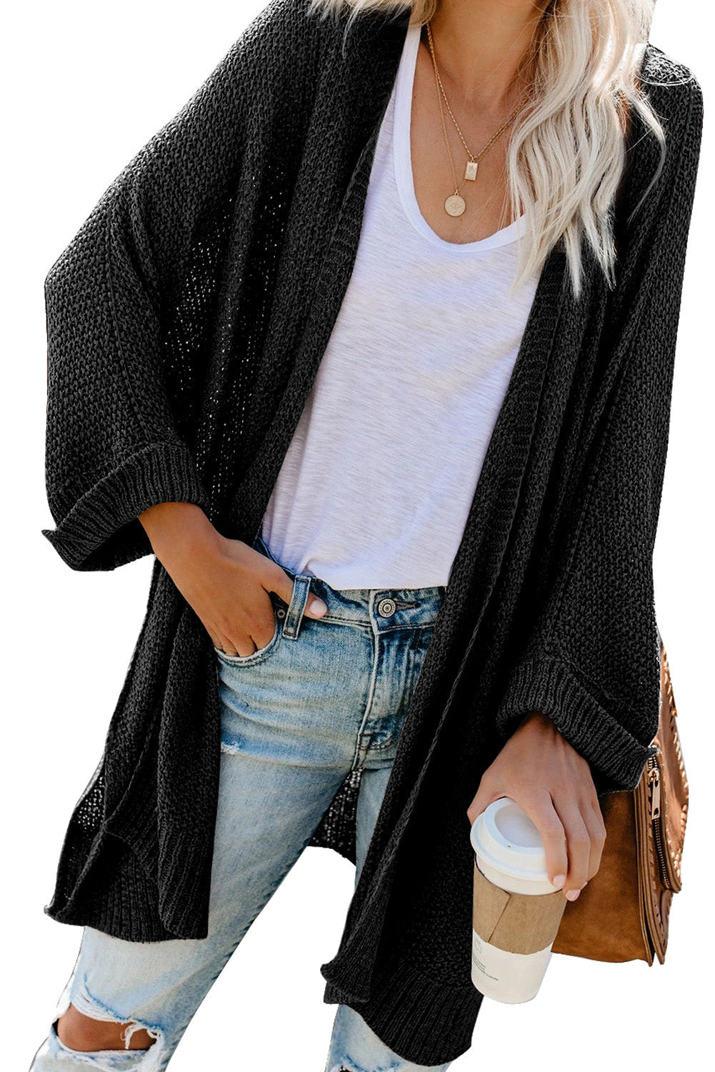 CD | Cardigan de iarnă casual și relaxat