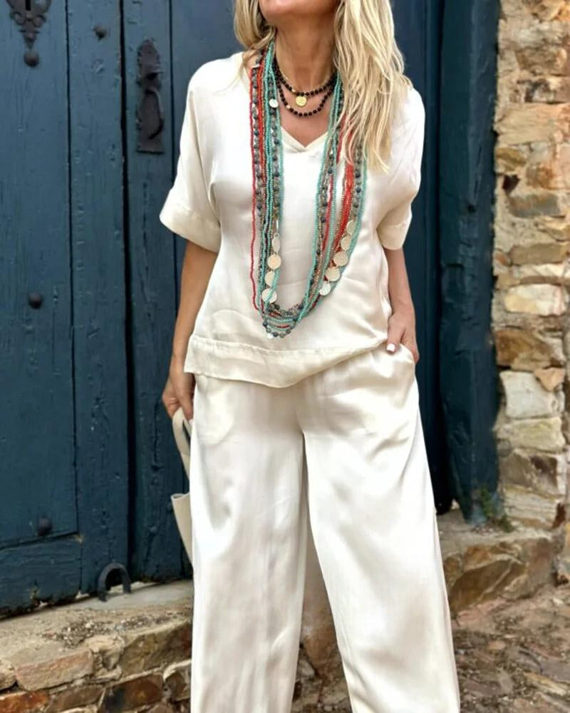 CD | Set eleganță cu bluză și pantaloni