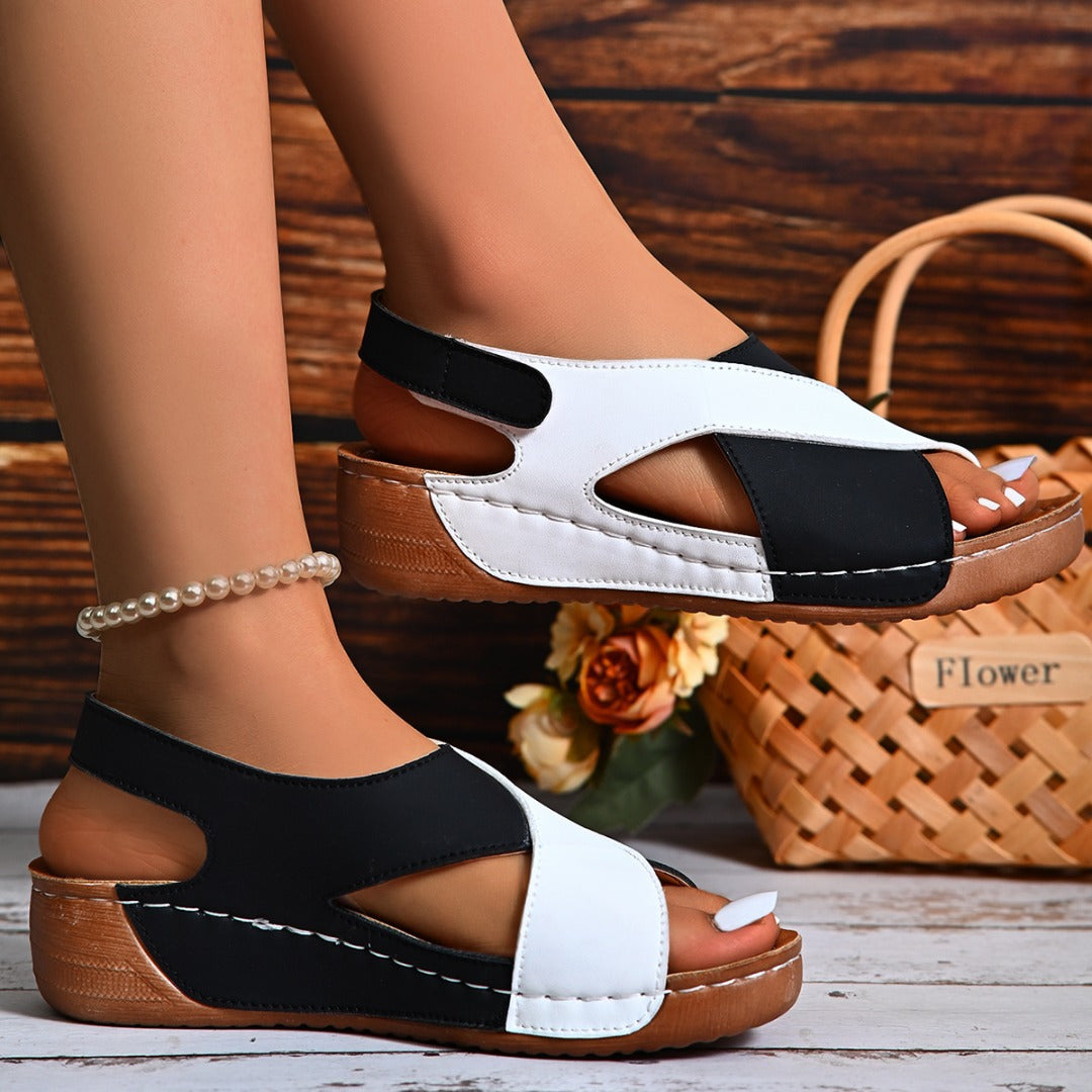 CD | Culoare Sandale ortopedice Wedge pentru femei