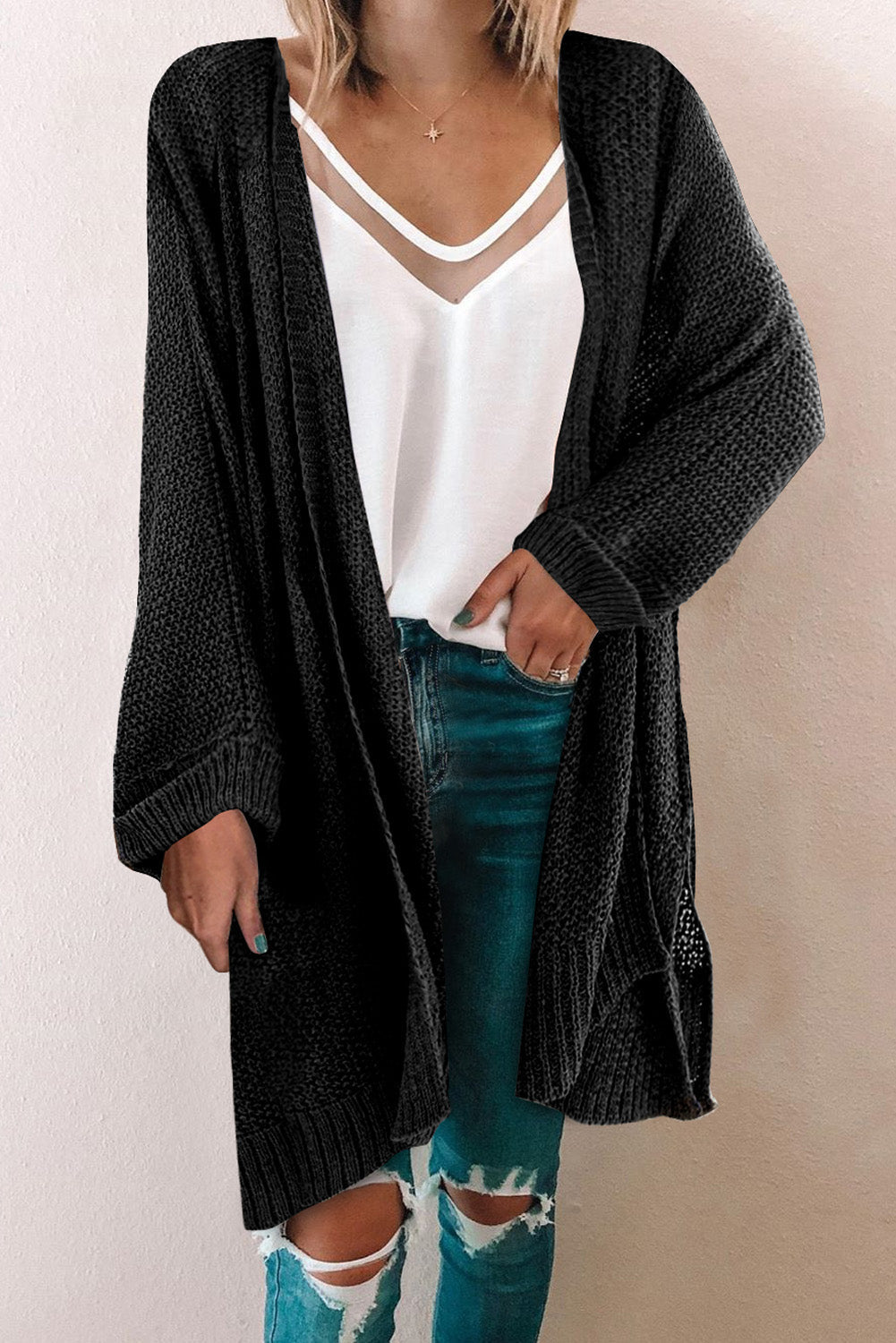 CD | Cardigan de iarnă casual și relaxat