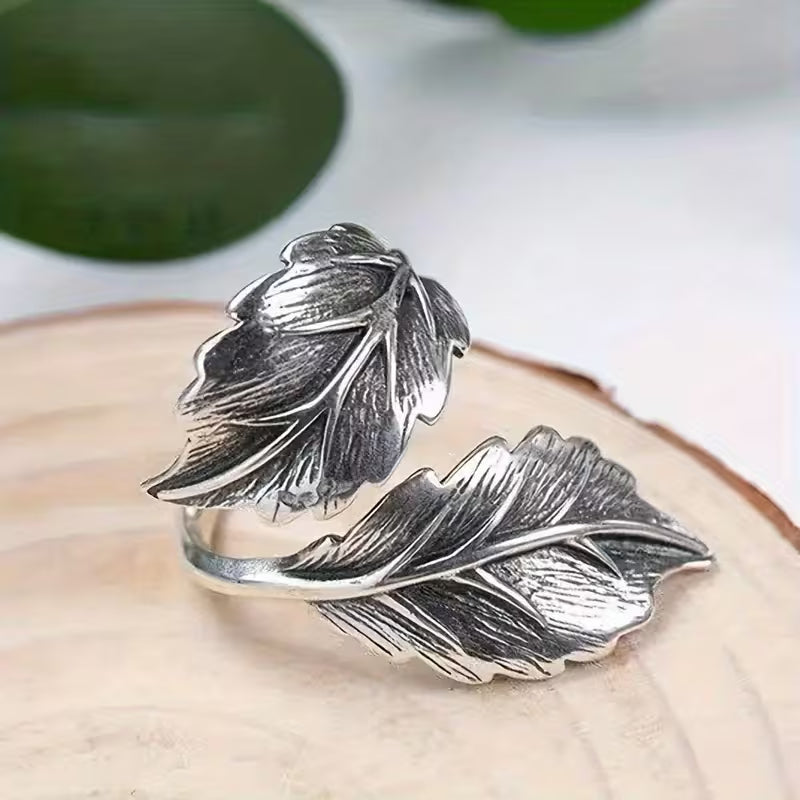 Timeless Whispering Leaves Ring
