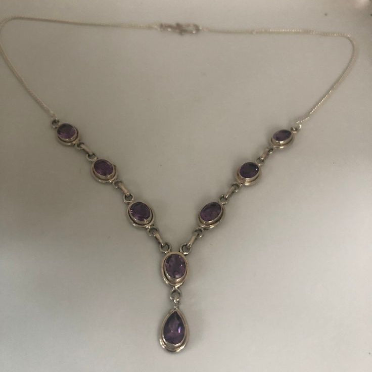 Purple Stones Necklace