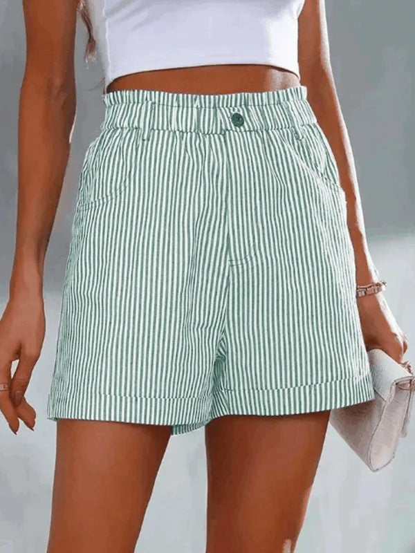 CD | Pantaloni scurți casual cu model în dungi