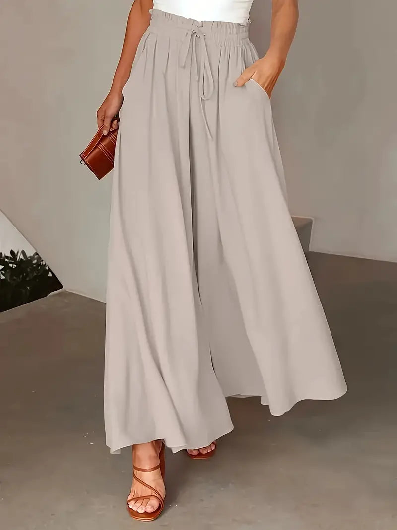 CD | Pantaloni eleganți și șic cu picior lat