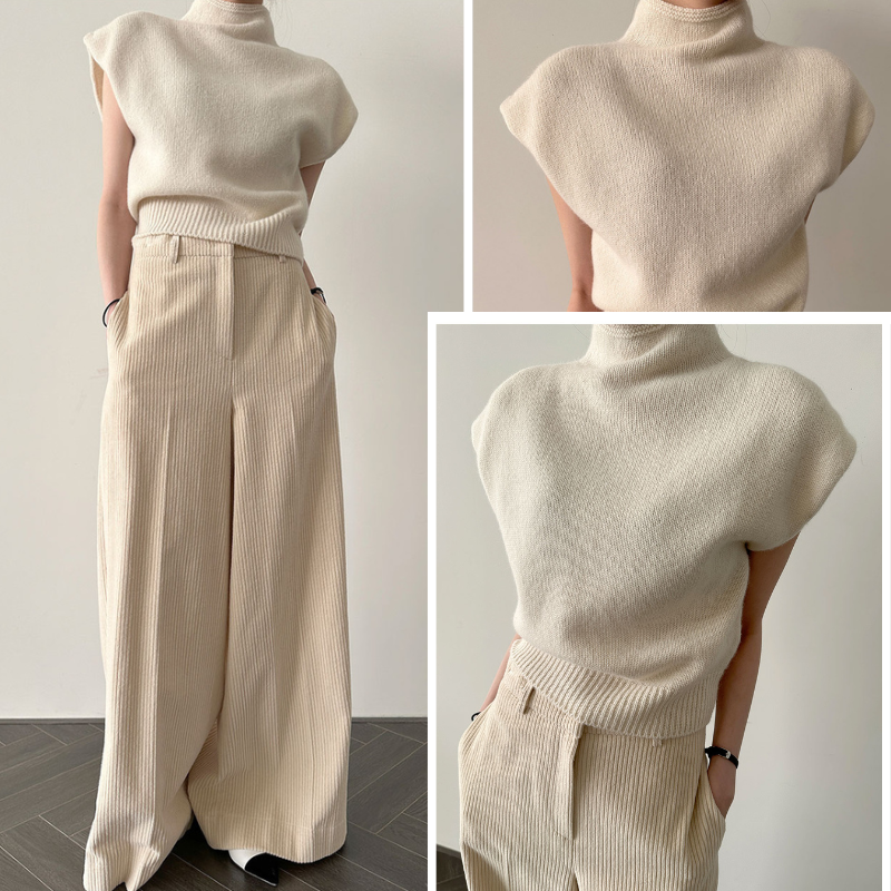 CD | Pulover elegant tricotat fără mâneci