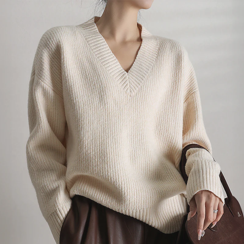 CD | Elegant & elegant jumper cu eșarfă