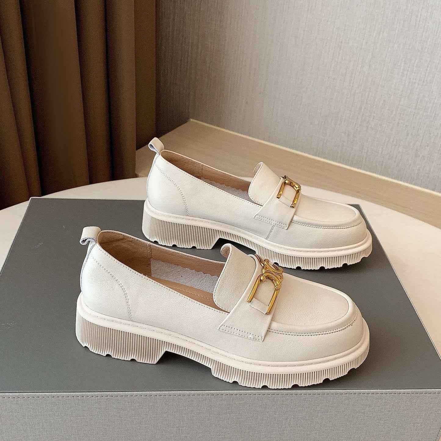 CD | Mocasini eleganți și groși