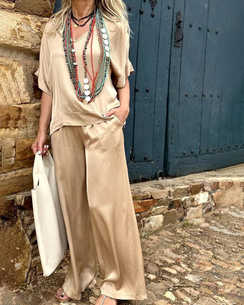 CD | Set eleganță cu bluză și pantaloni