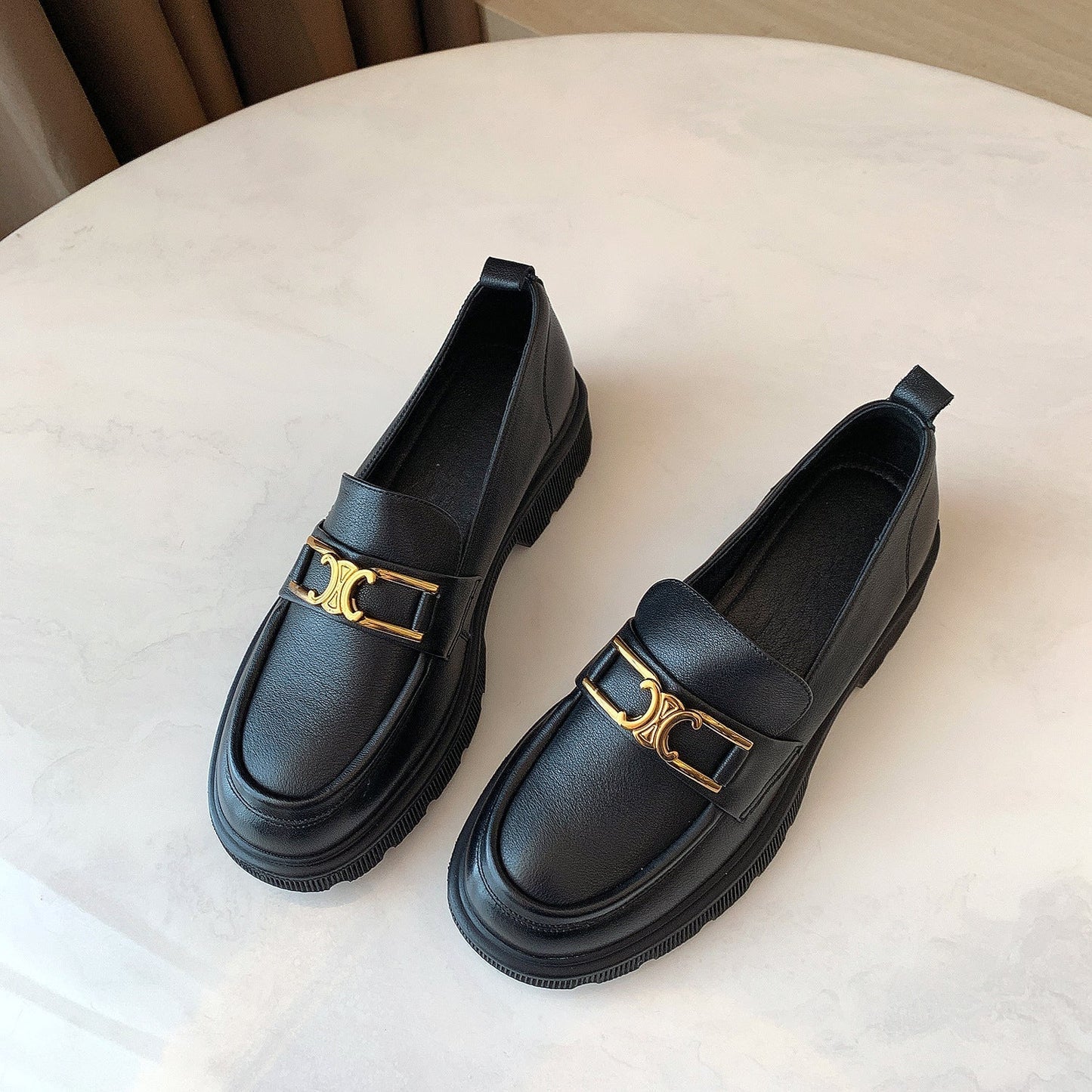 CD | Mocasini eleganți și groși