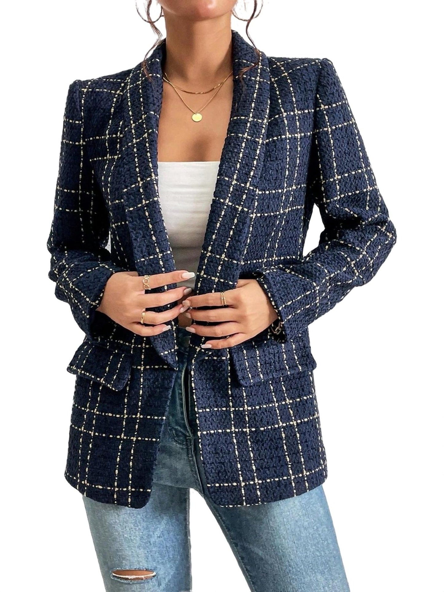 CD | Clara - Blazer în carouri