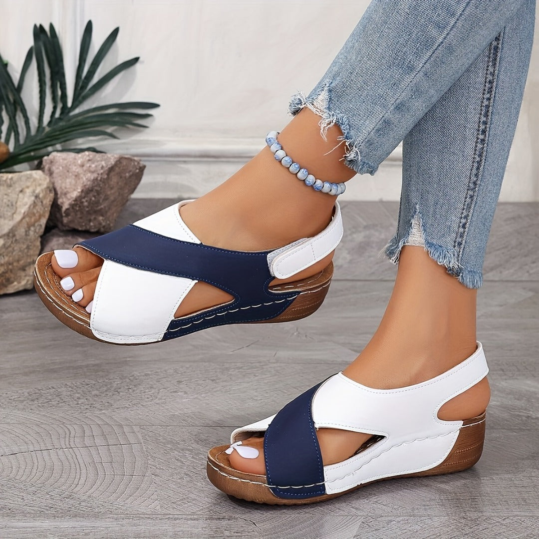 CD | Culoare Sandale ortopedice Wedge pentru femei