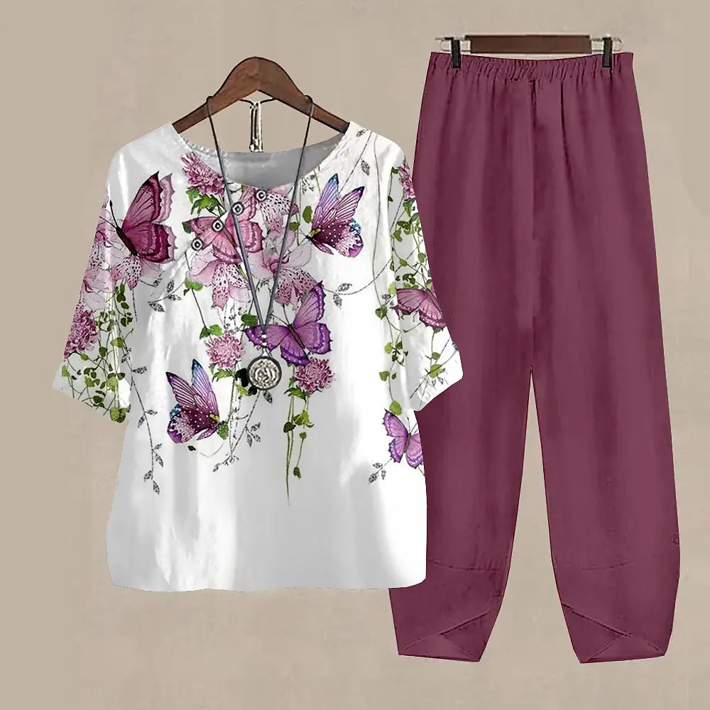 CD | Bluză și pantaloni eleganți și la modă