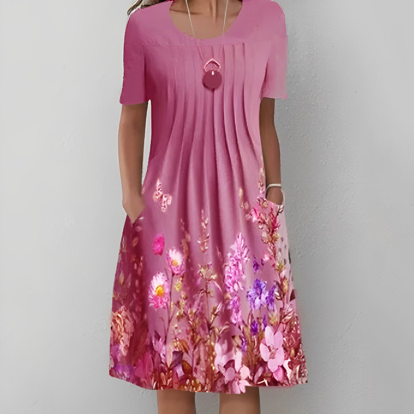CD | Rochie midi cu imprimeu floral