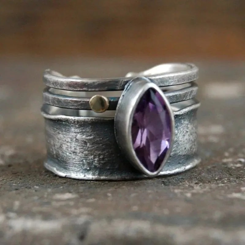 Amethyst Statement Ring