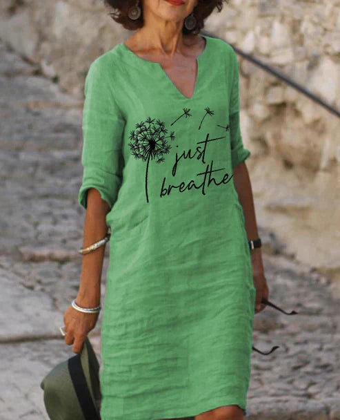 CD | Rochie midi cu decolteu în V