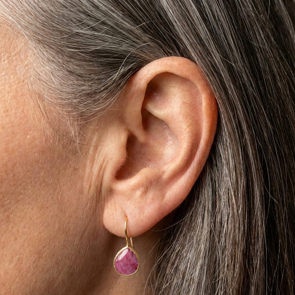 Pink Tourmaline Earrings
