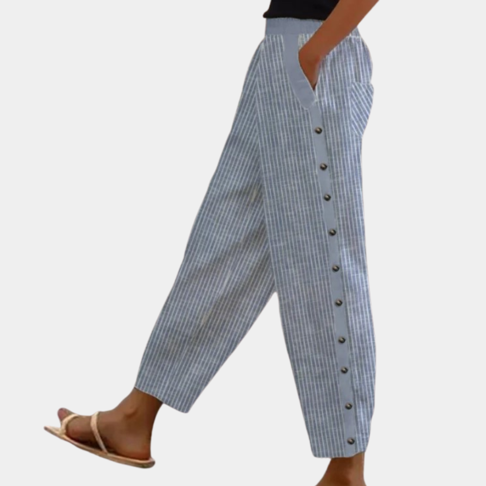 CD | Pantaloni eleganți cu dungi pentru femei