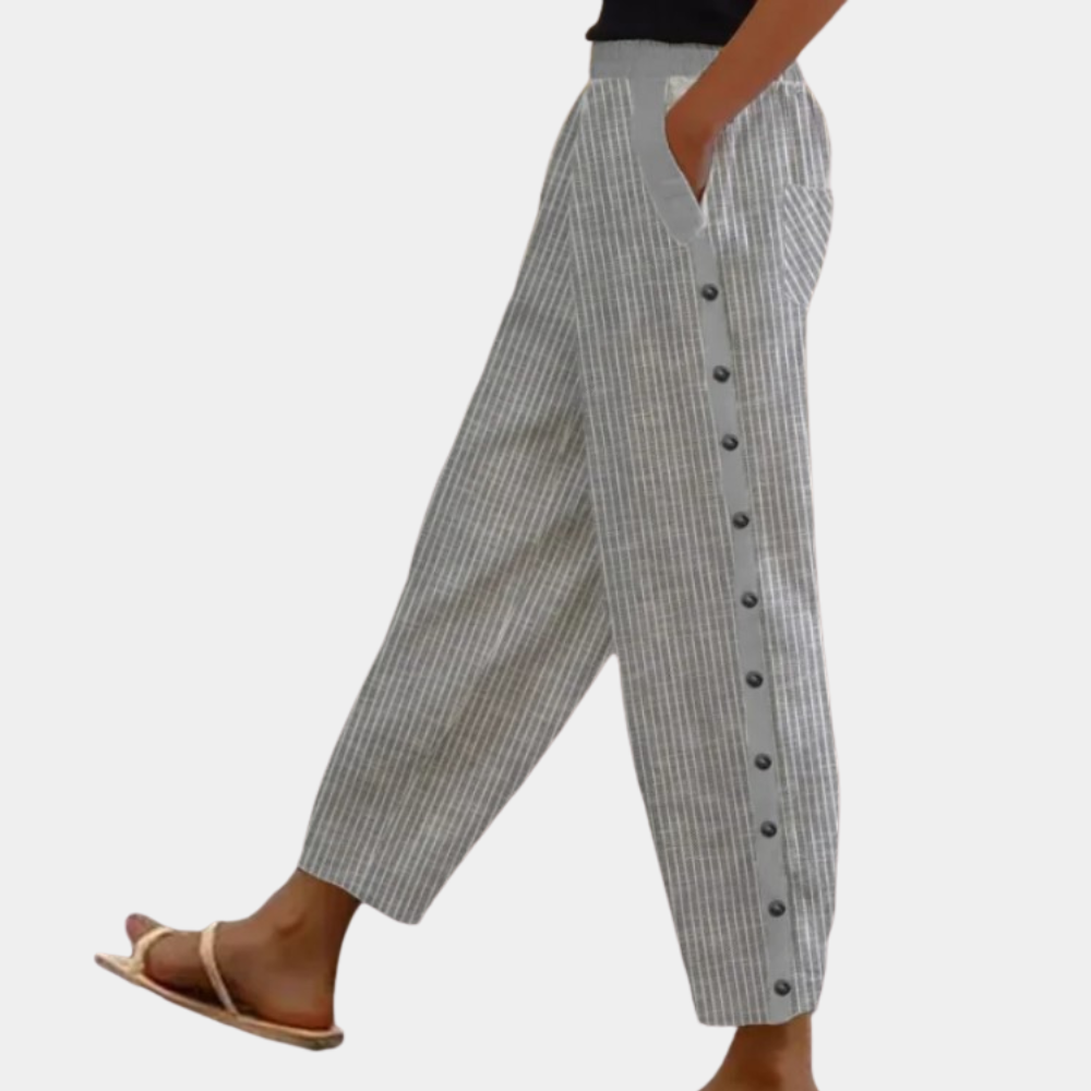 CD | Pantaloni eleganți cu dungi pentru femei