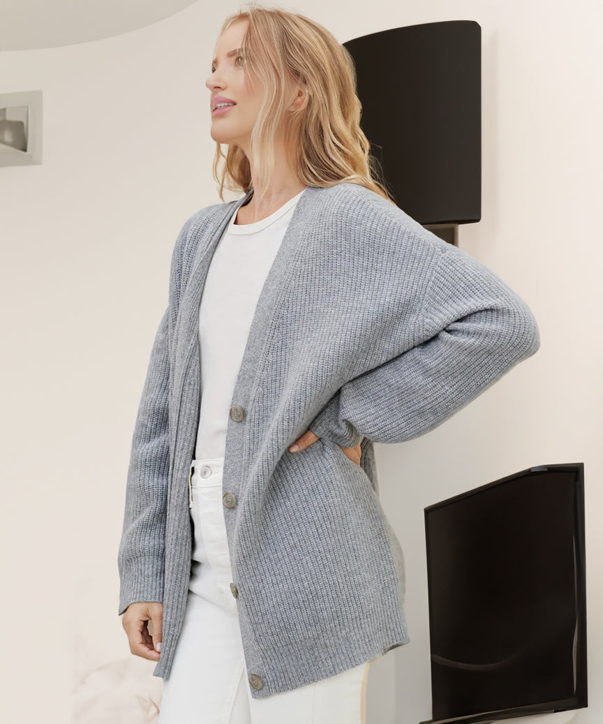CD | Cardigan Cocoon din cașmir
