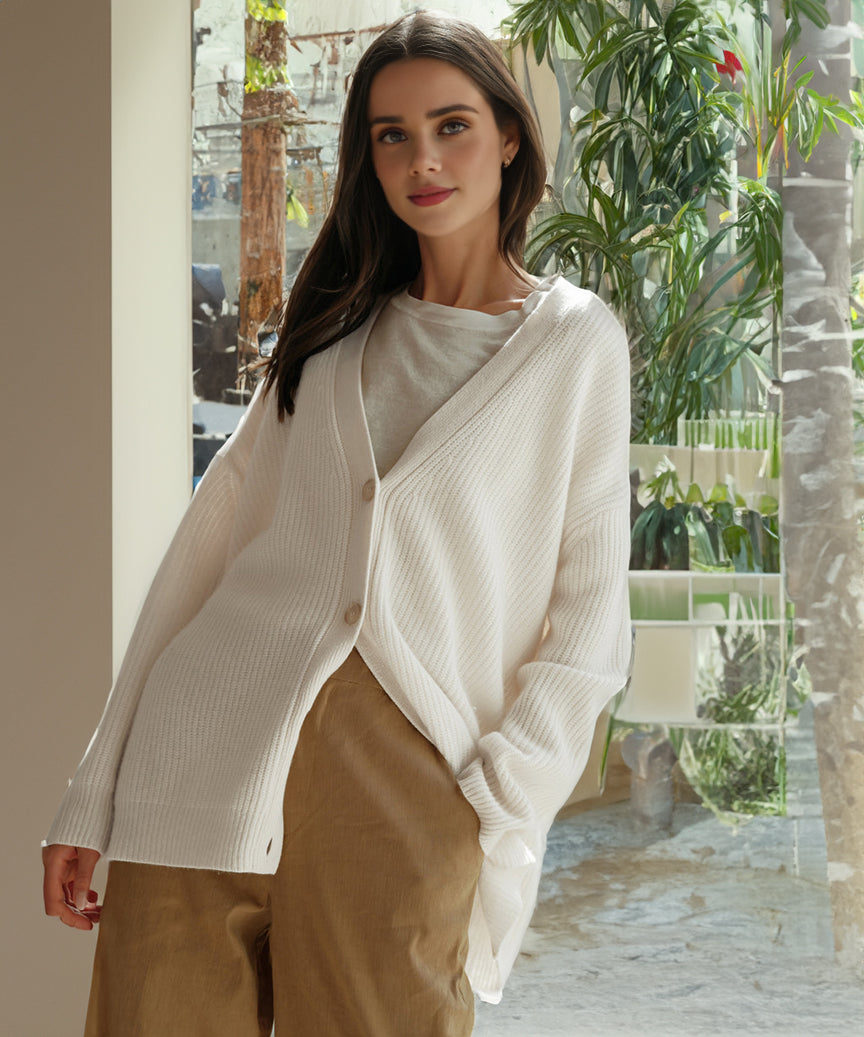 CD | Cardigan Cocoon din cașmir