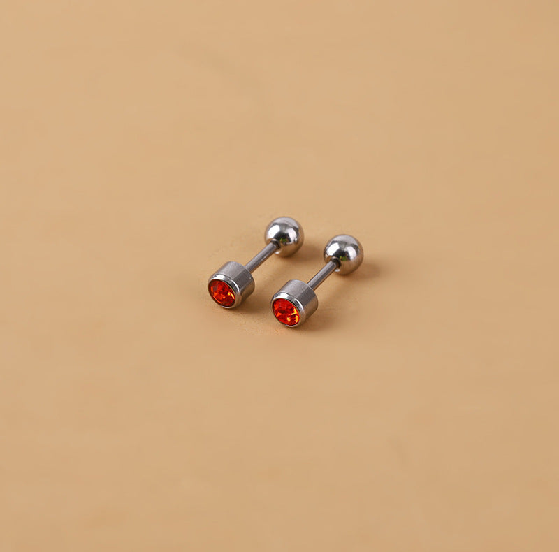 Classic Red Crystal Earrings