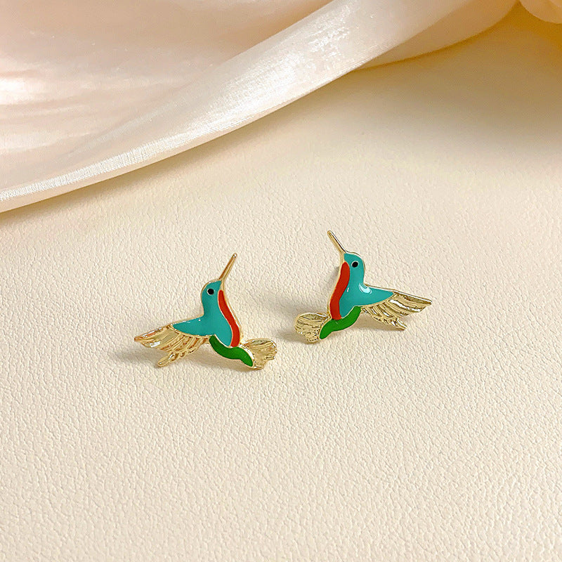 Colorful Hummingbird Earrings