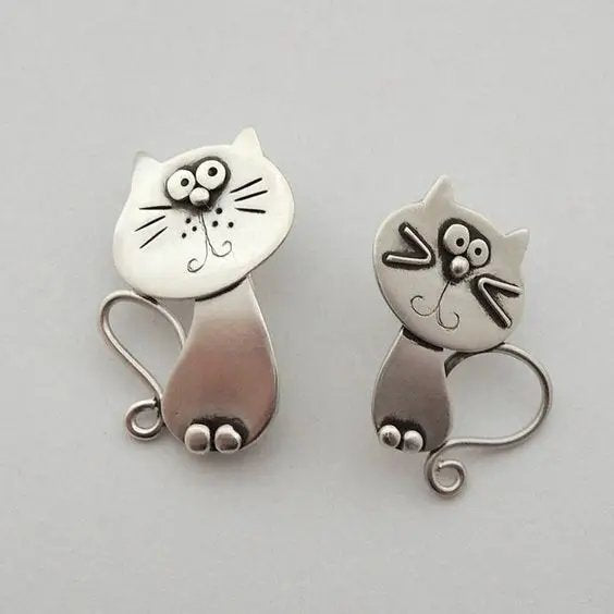 Cute Cat Stud Earrings