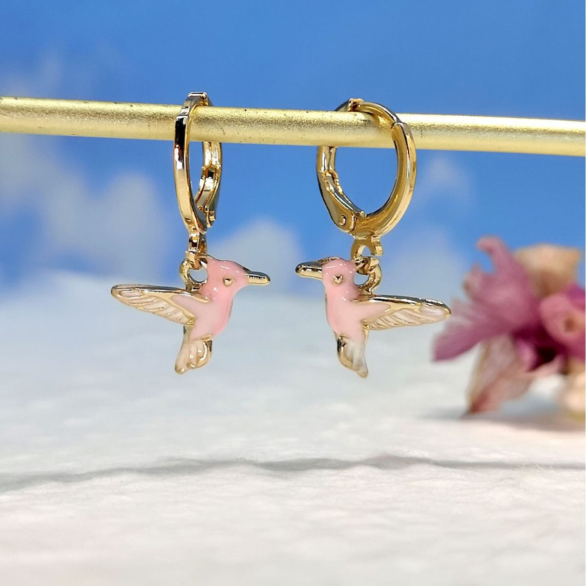 Delicate Hummingbird Earrings