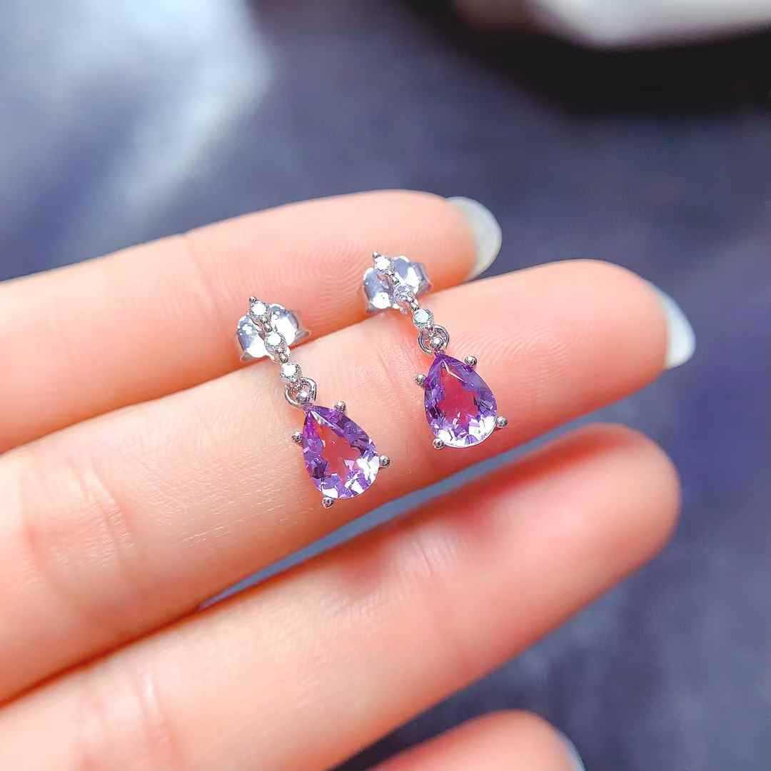 Elegant Amethyst Earrings
