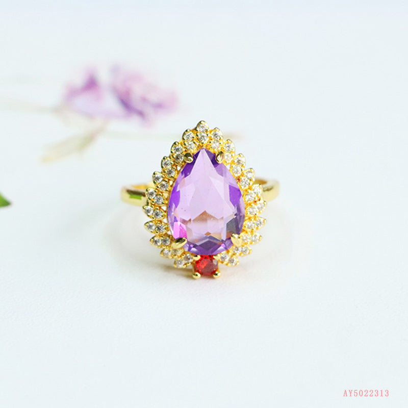 Elegant Amethyst Ring