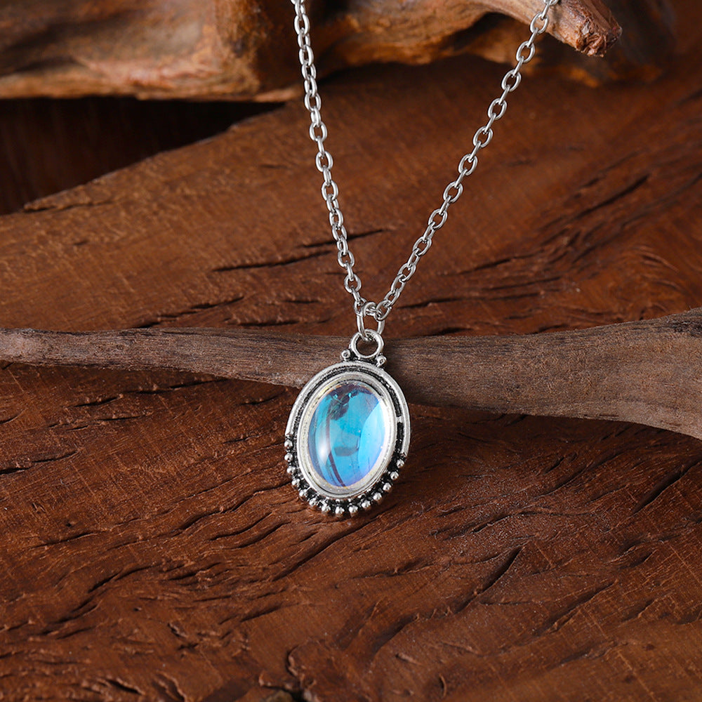 Elegant Blue Topaz Necklace