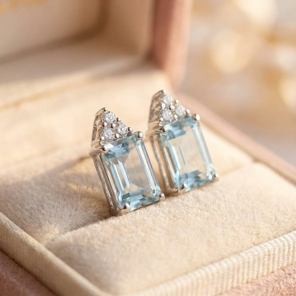 Elegant Crystal Stud Earrings